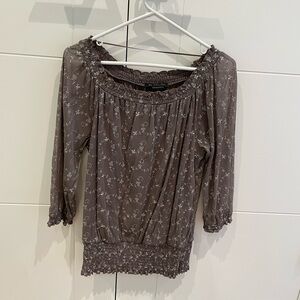 I.N.C. Beige Top (Size Medium)